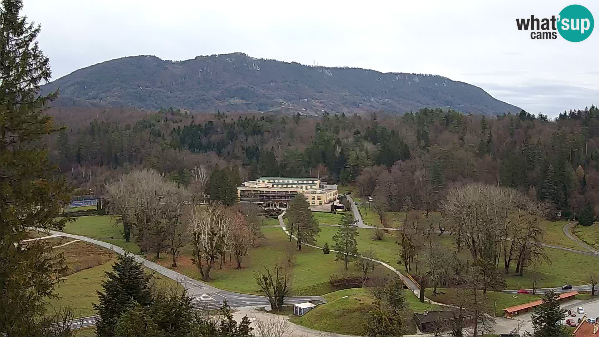 Trakošćan – Blick vom Schloss