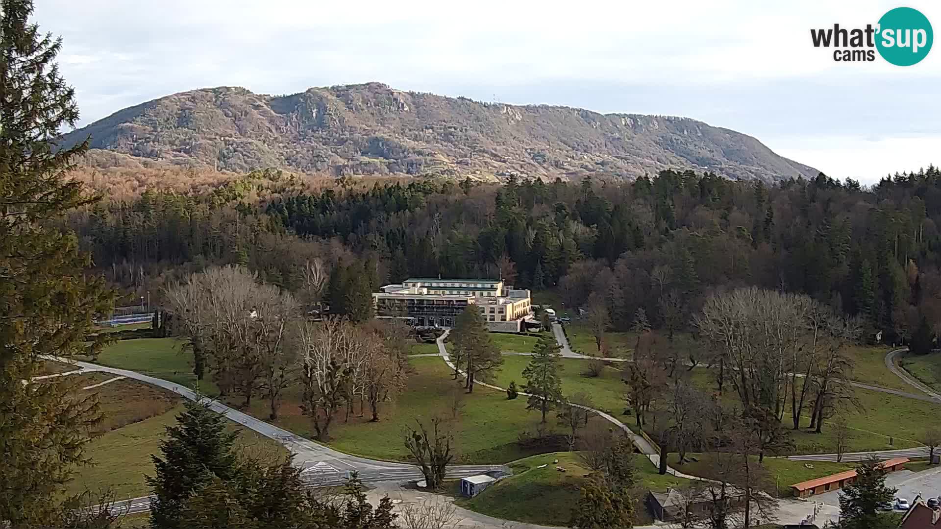 Trakošćan – Blick vom Schloss