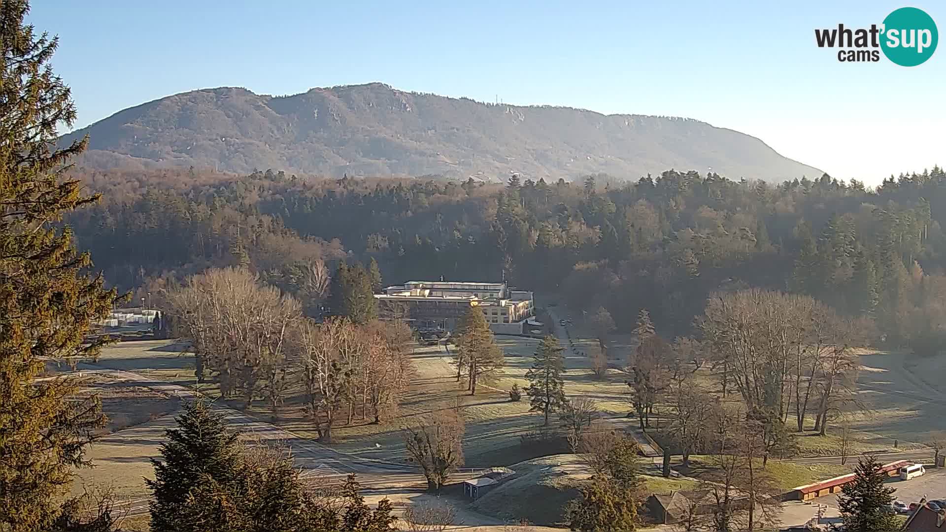 Trakošćan – Blick vom Schloss