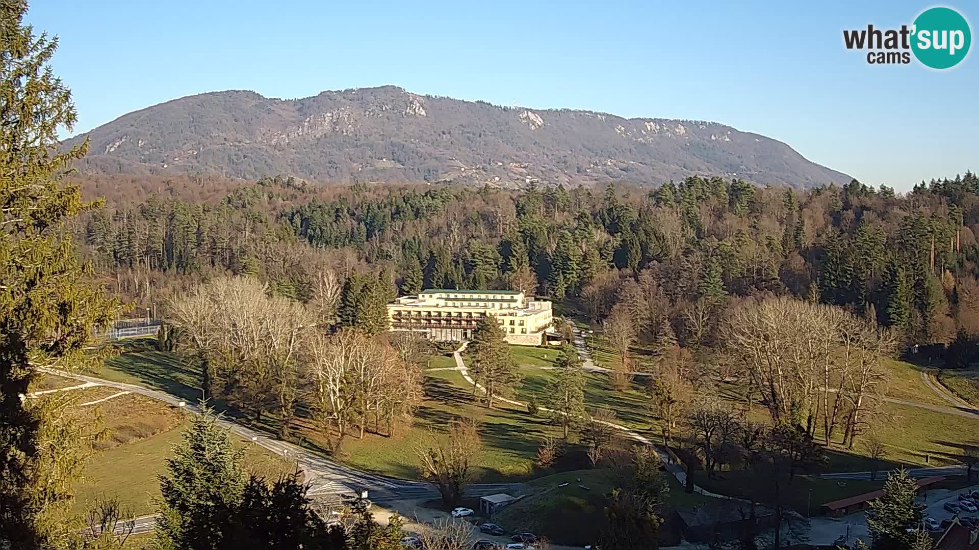 Trakošćan – Blick vom Schloss