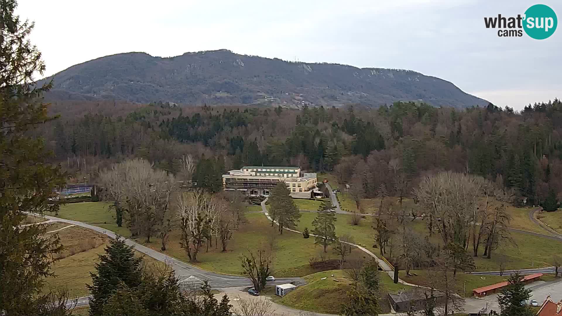 Trakošćan – Blick vom Schloss