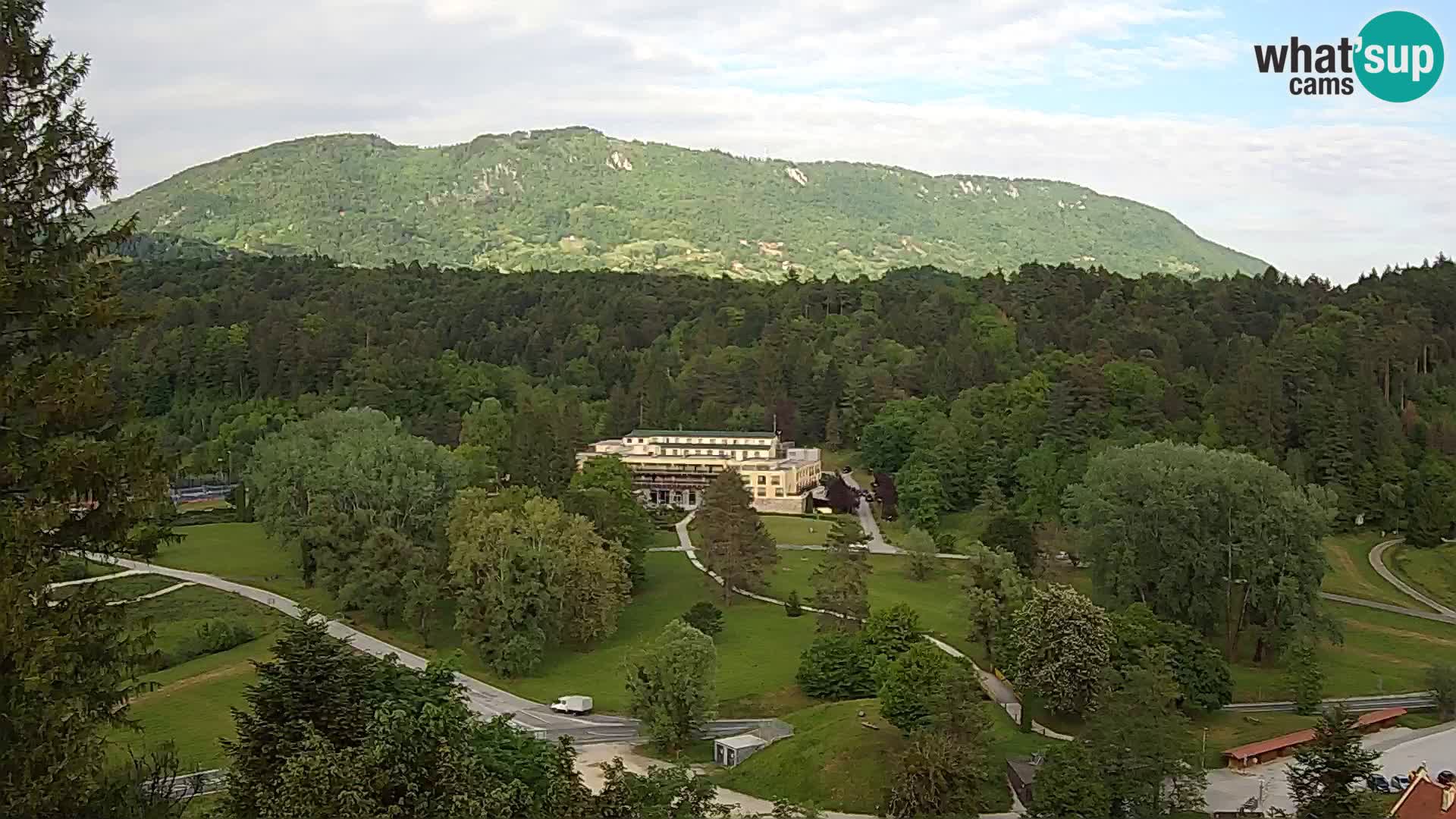 Trakošćan – Blick vom Schloss