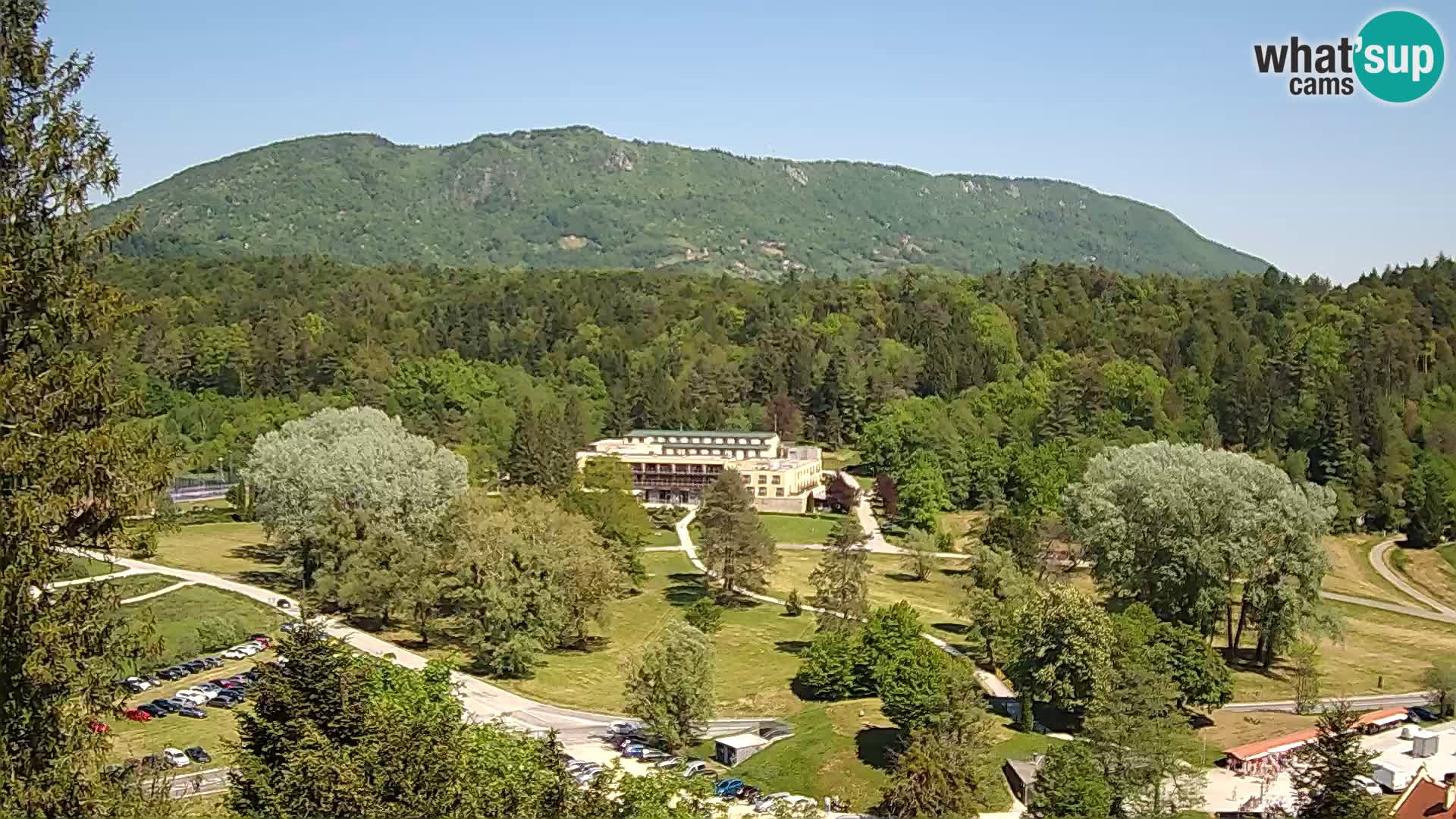 Trakošćan – Blick vom Schloss