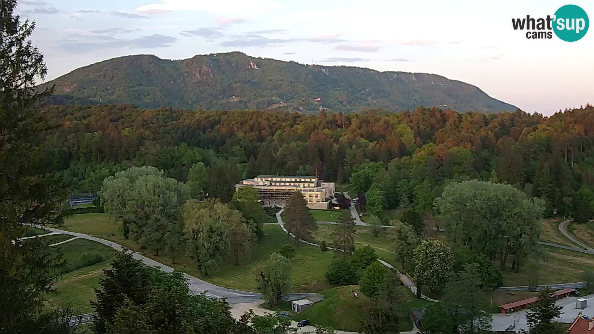 Trakošćan – Blick vom Schloss