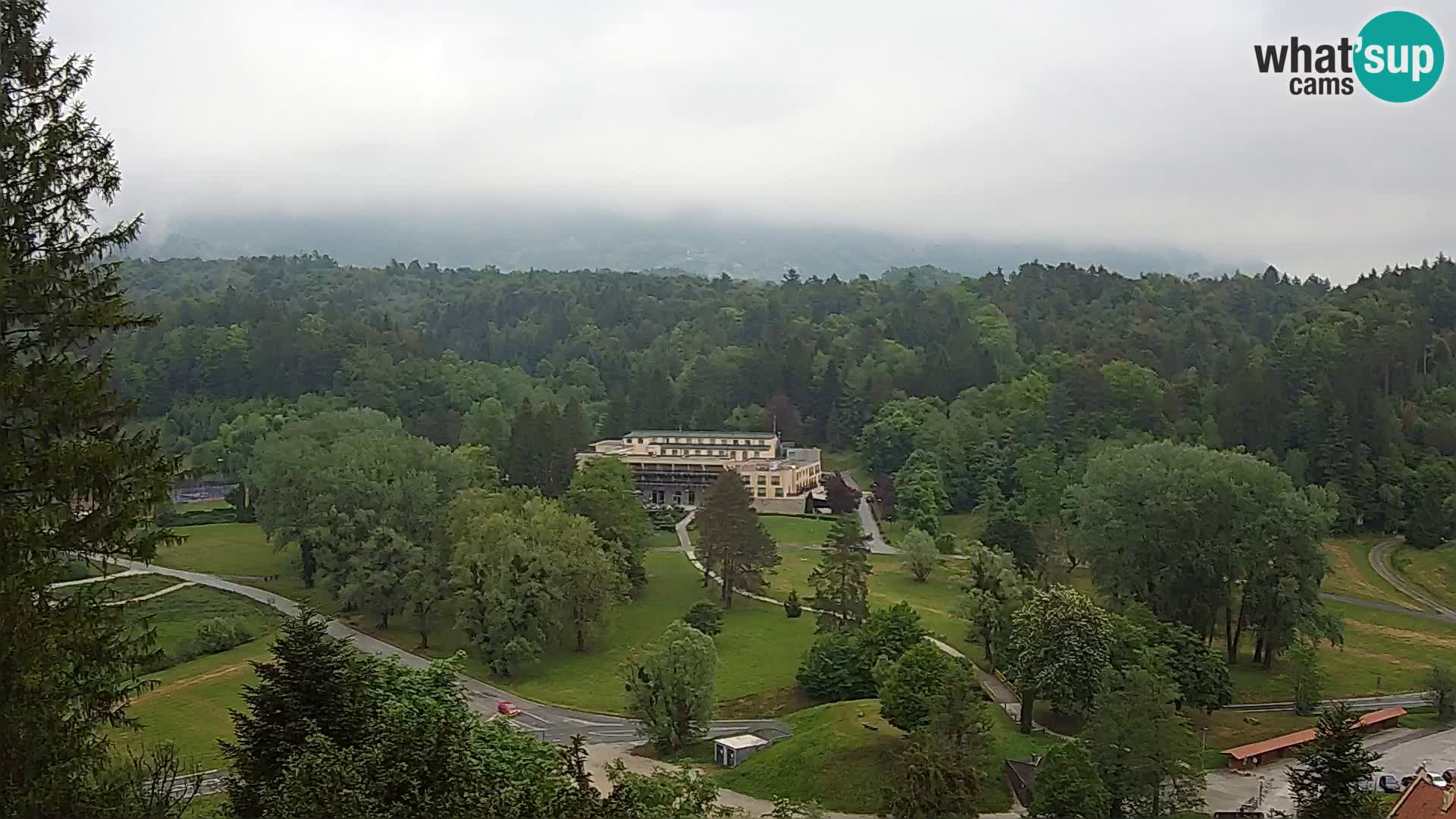 Trakošćan – Blick vom Schloss