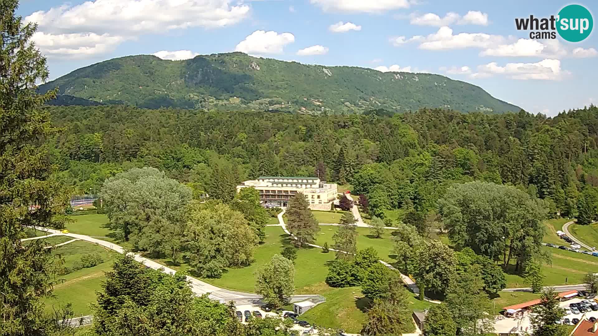 Trakošćan – Blick vom Schloss