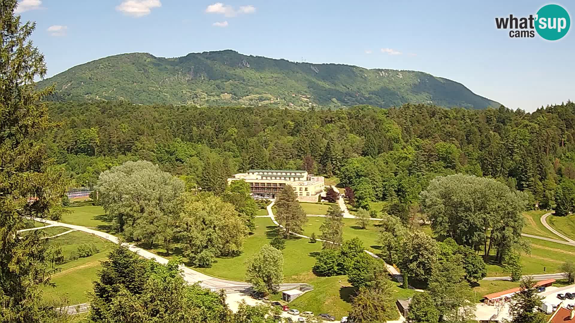 Trakošćan – Blick vom Schloss