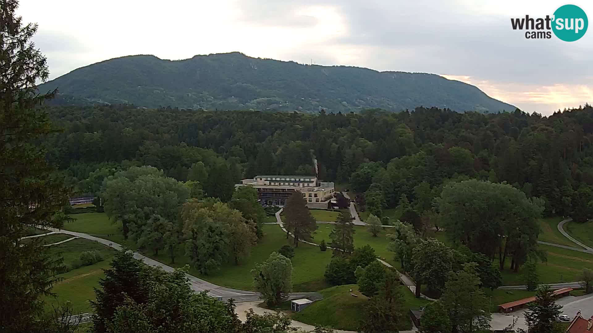 Trakošćan – Blick vom Schloss