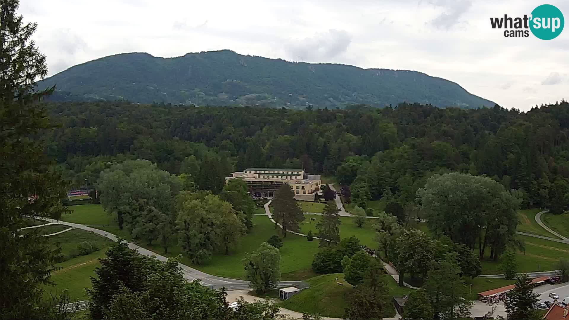 Trakošćan – Blick vom Schloss