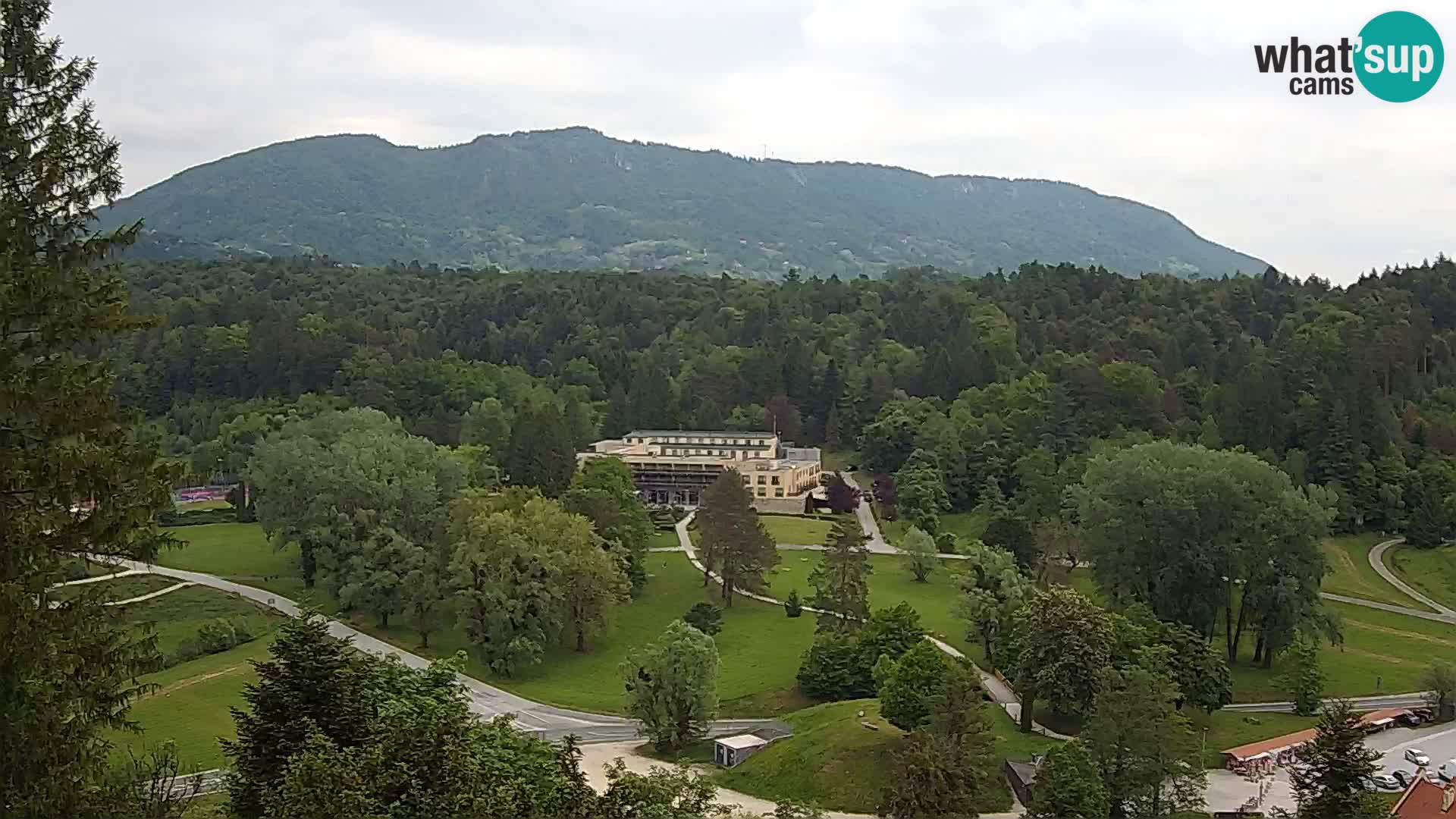 Trakošćan – Blick vom Schloss