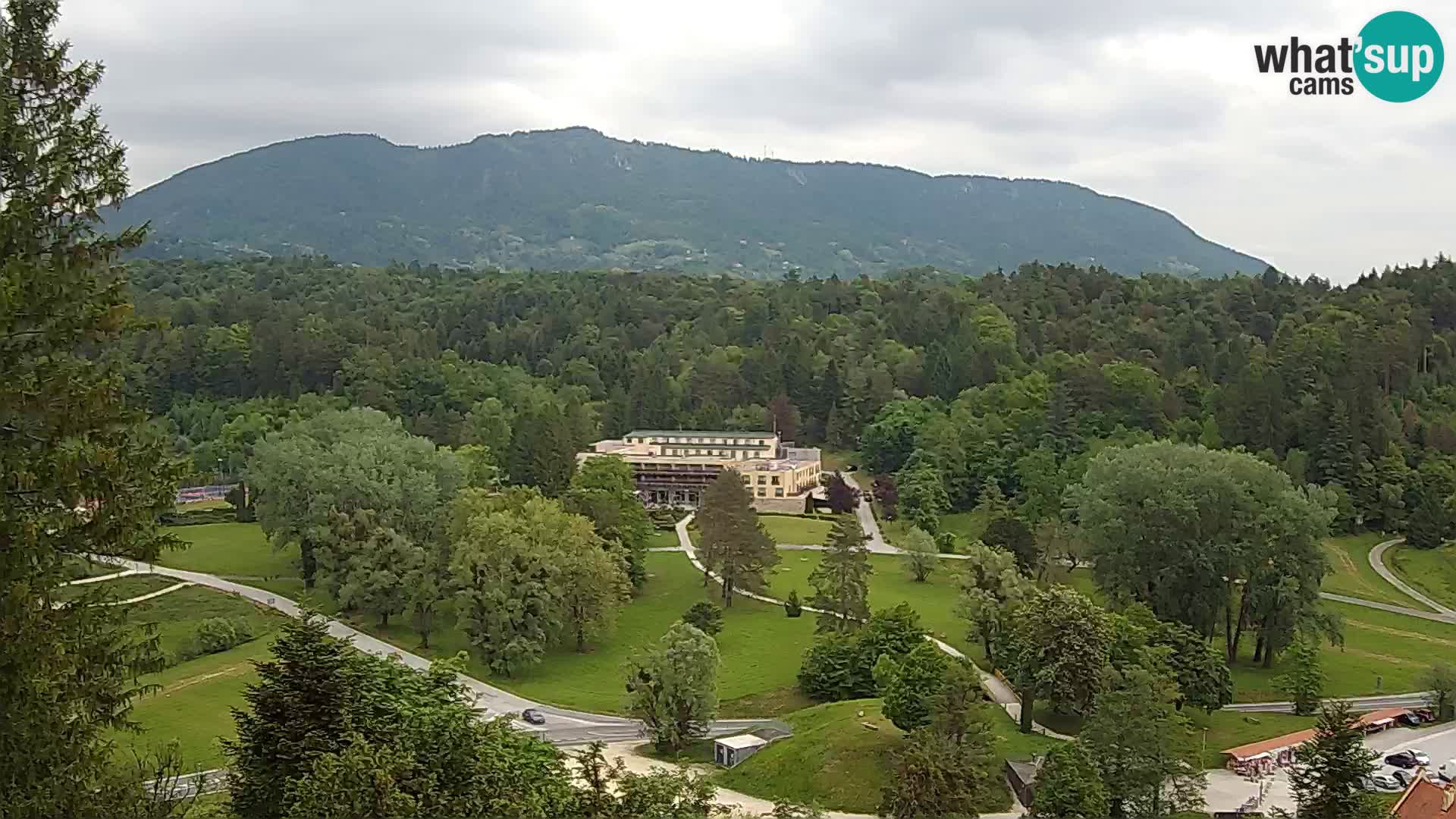 Trakošćan – Blick vom Schloss