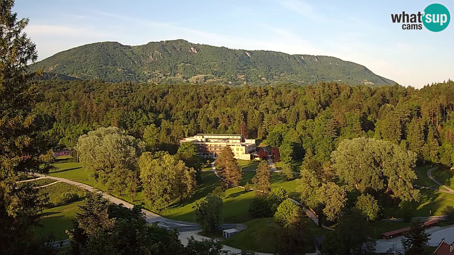 Trakošćan – Blick vom Schloss