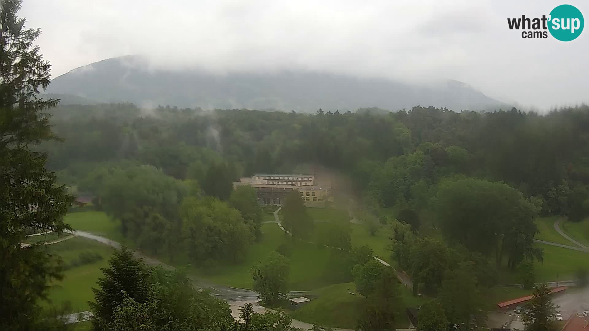 Trakošćan – Blick vom Schloss