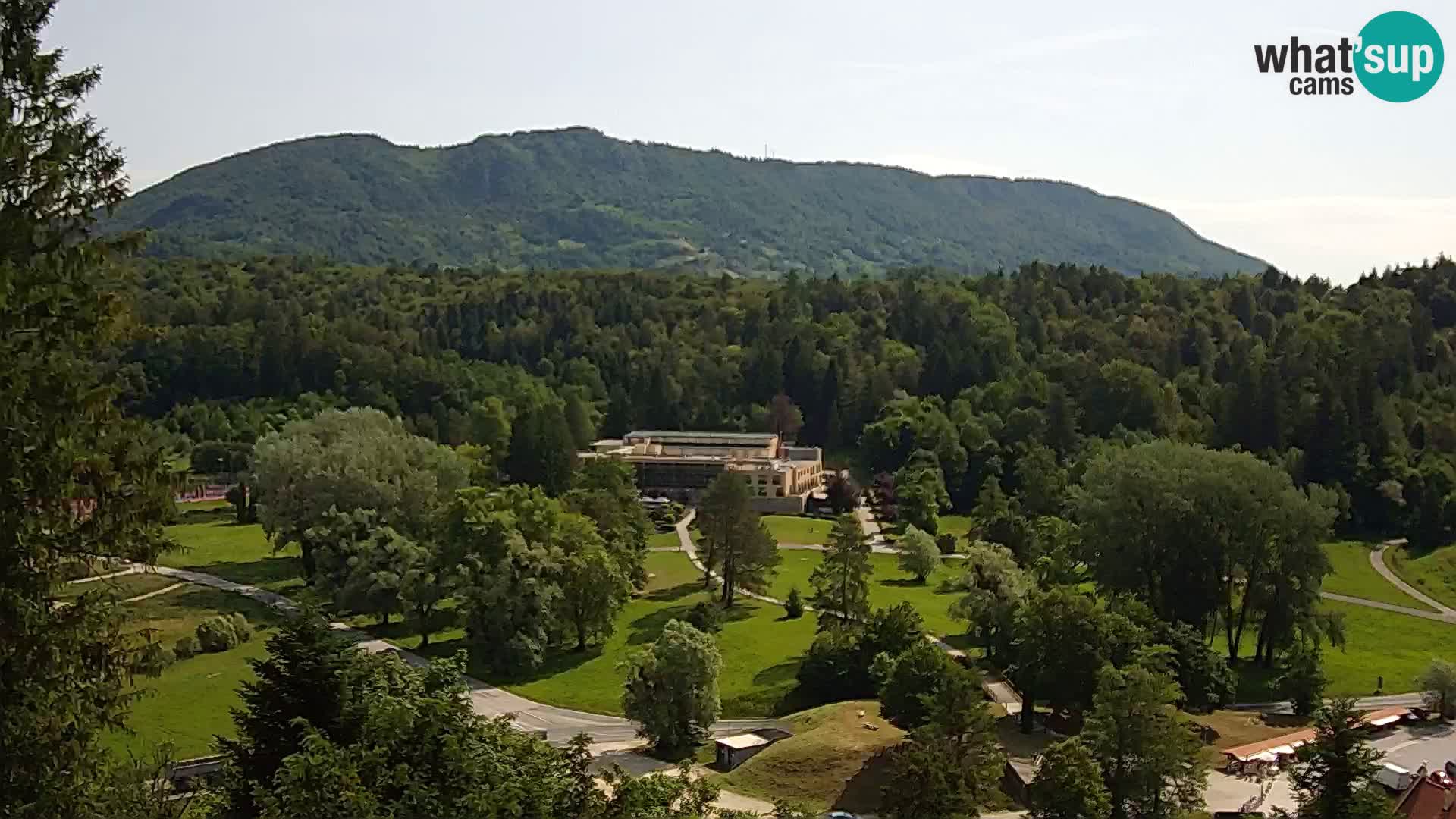 Trakošćan – Blick vom Schloss