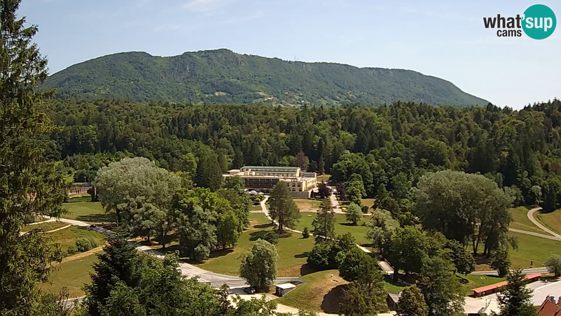 Trakošćan – Blick vom Schloss