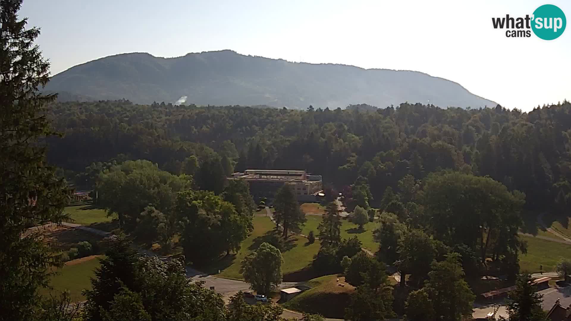 Trakošćan – Blick vom Schloss