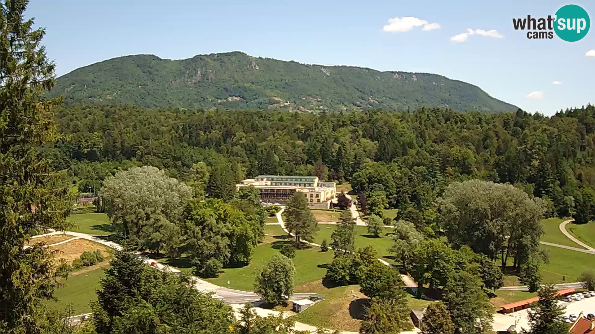 Trakošćan – Blick vom Schloss