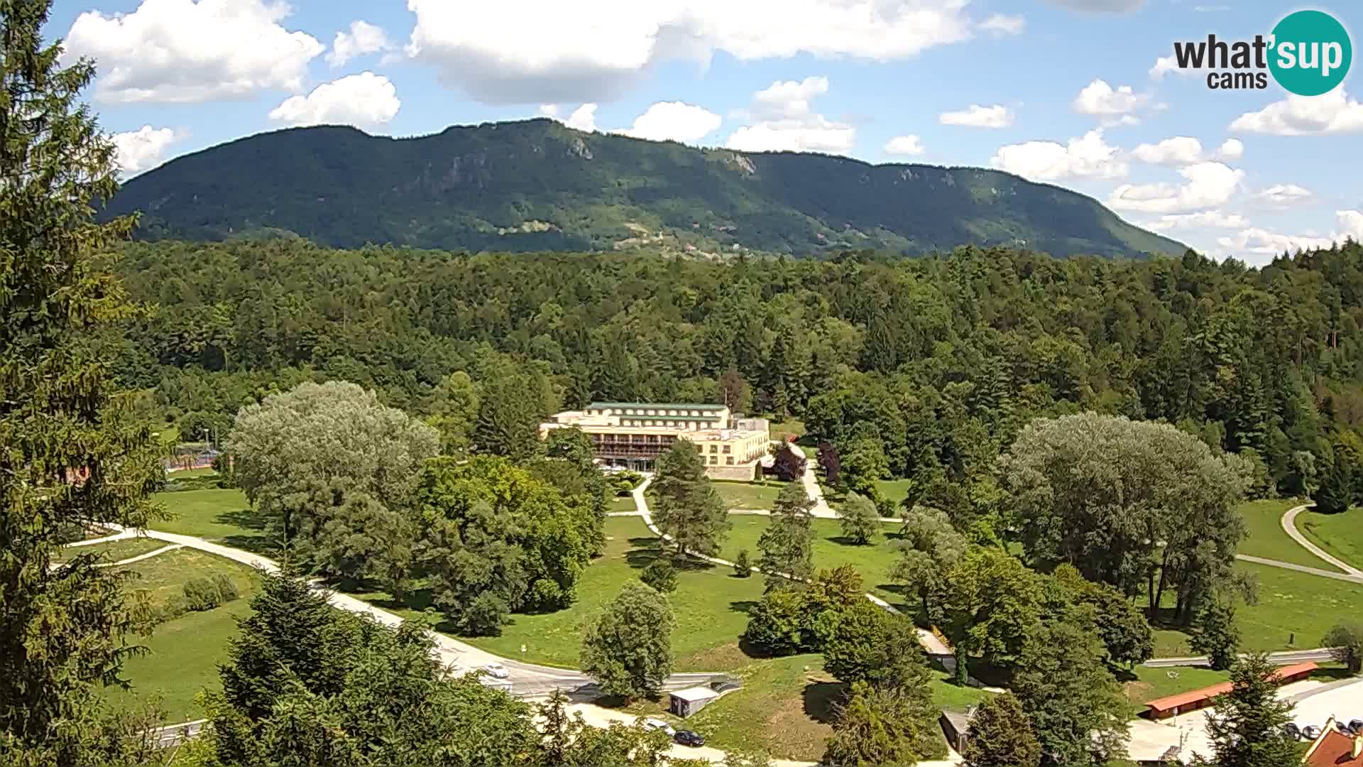 Trakošćan – Blick vom Schloss