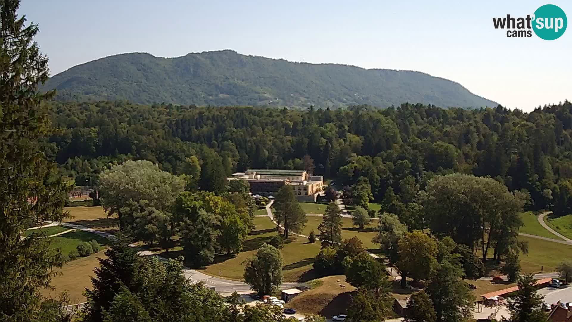 Trakošćan – Blick vom Schloss