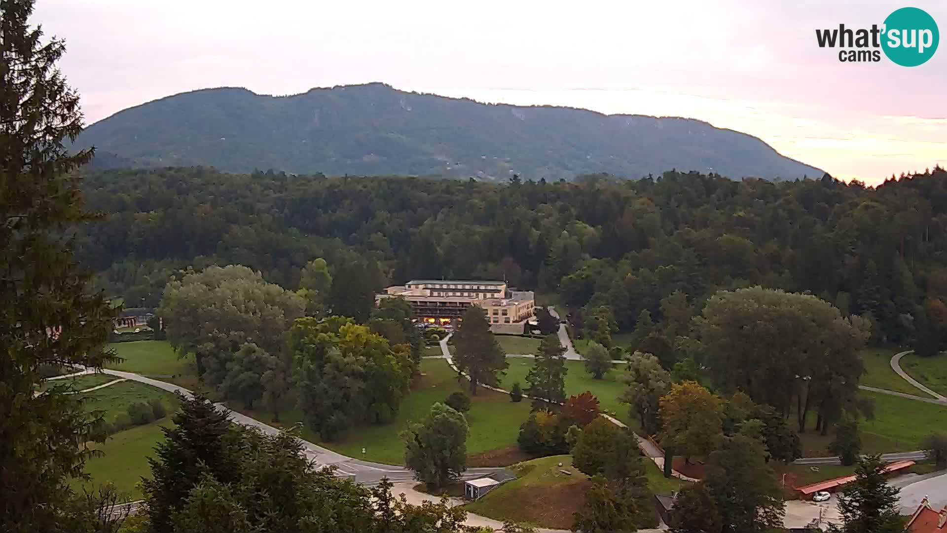 Trakošćan – Blick vom Schloss
