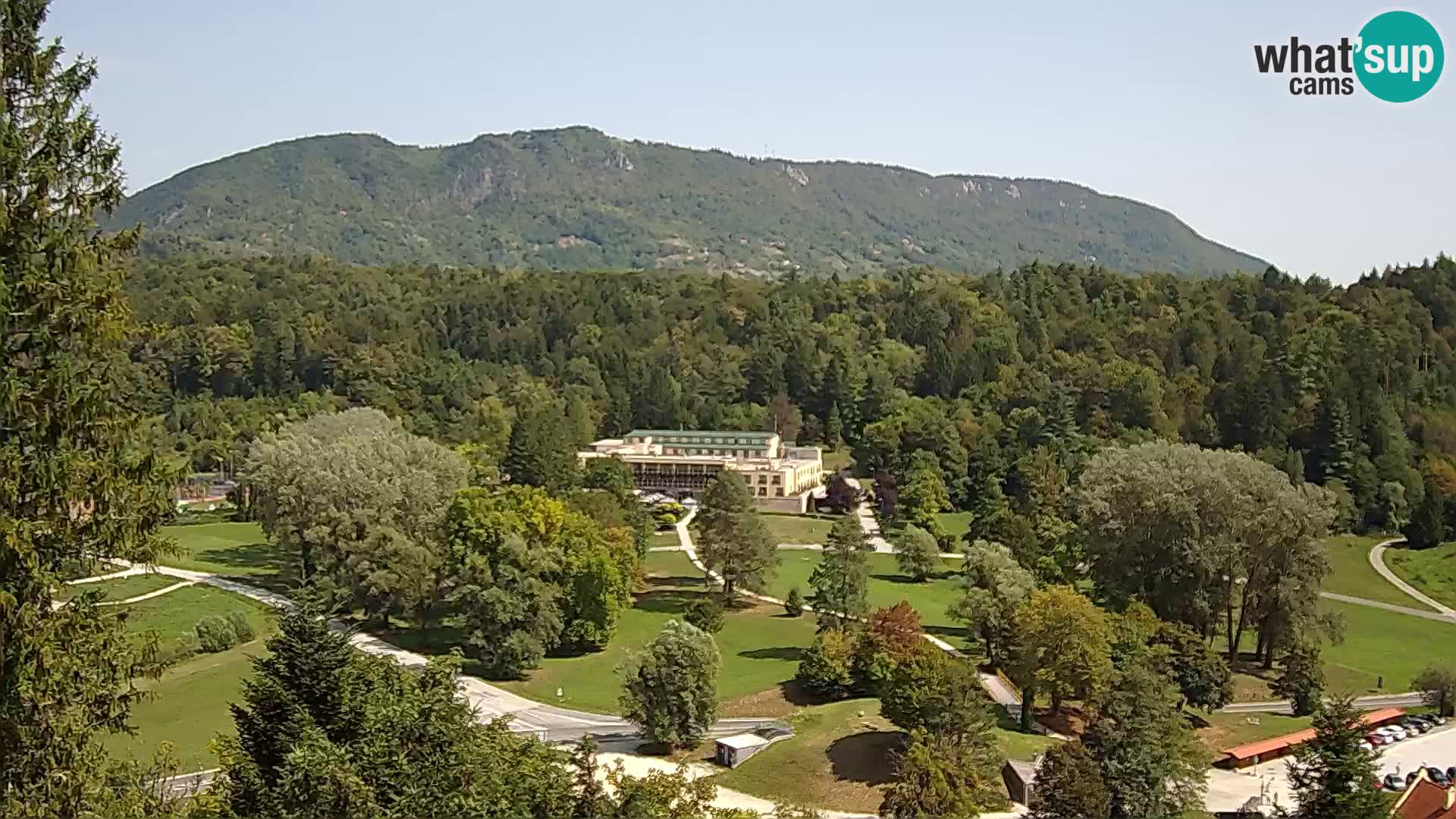 Trakošćan – Blick vom Schloss