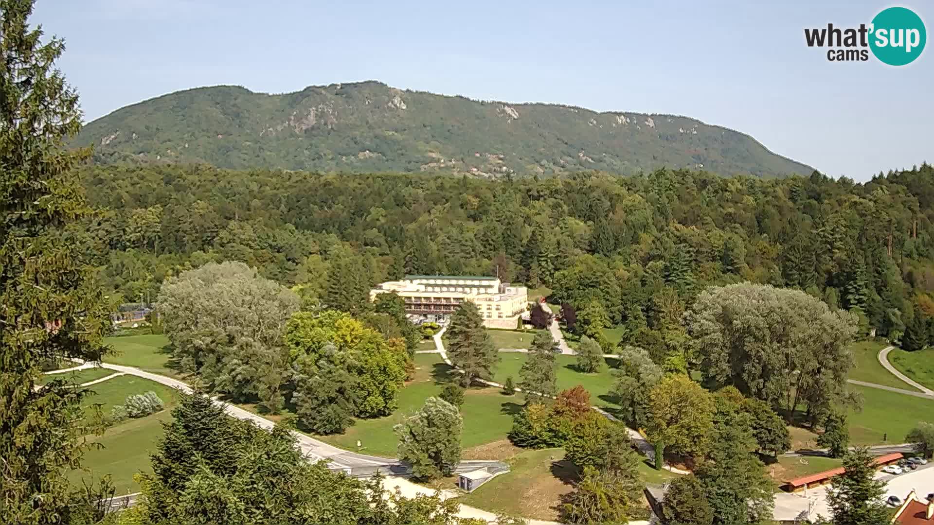 Trakošćan – Blick vom Schloss