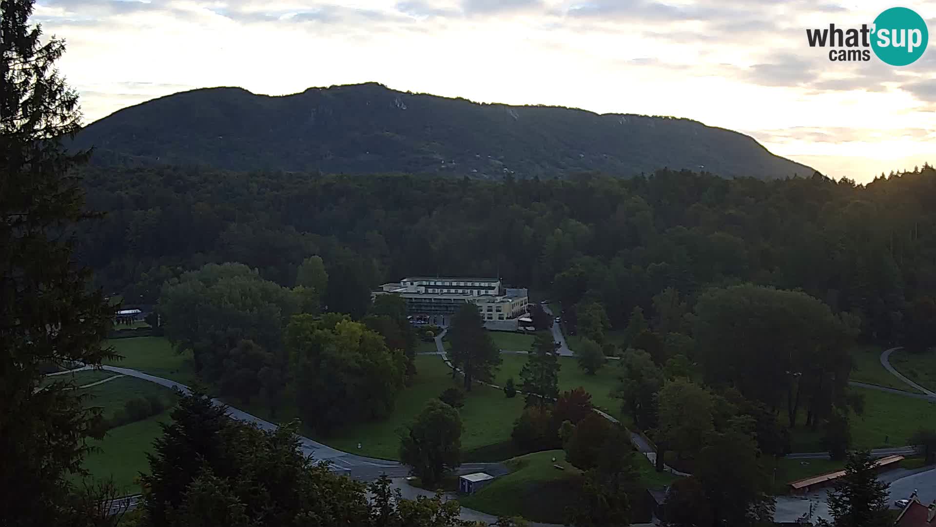 Trakošćan – Blick vom Schloss