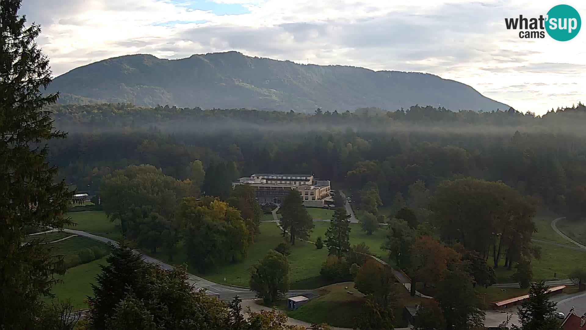 Trakošćan – Blick vom Schloss