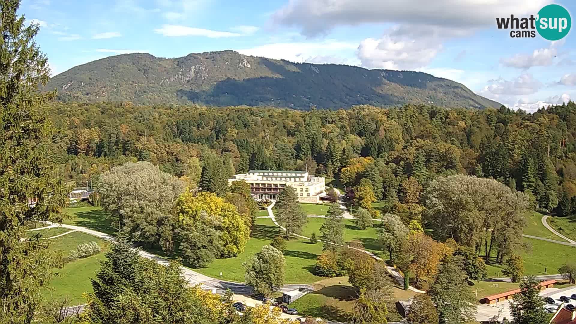 Trakošćan – Blick vom Schloss