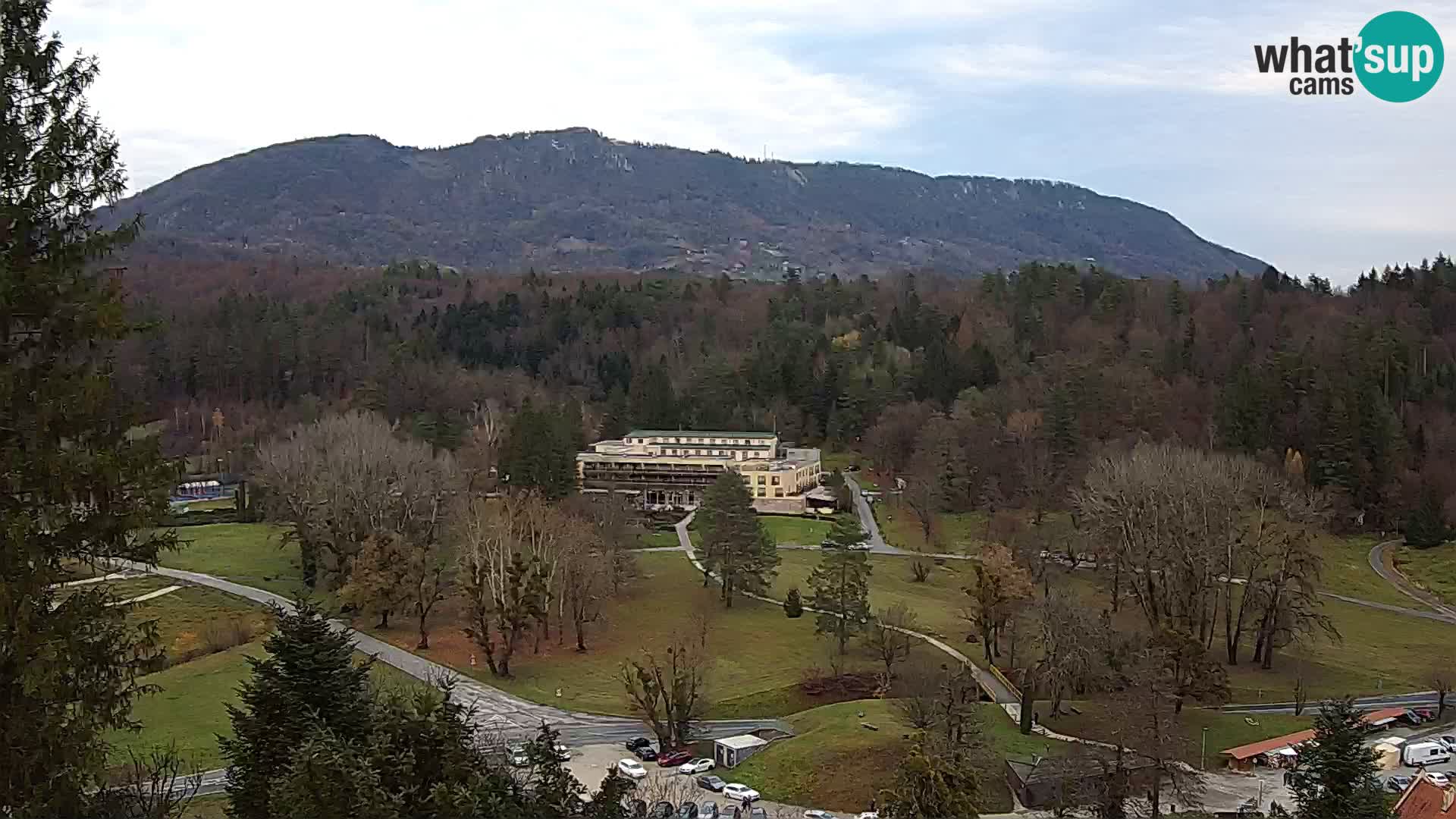 Trakošćan – Blick vom Schloss
