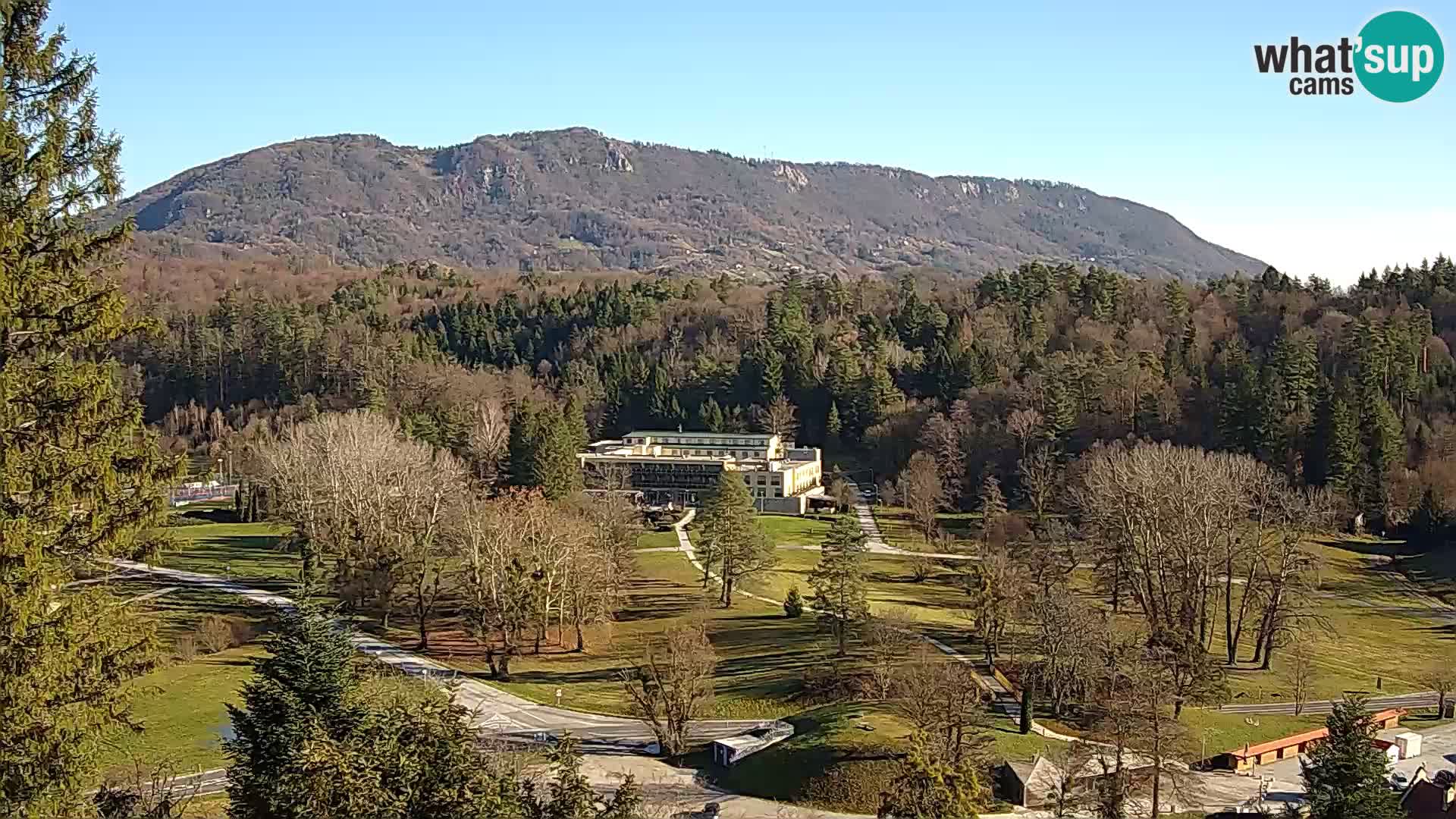 Trakošćan – Blick vom Schloss