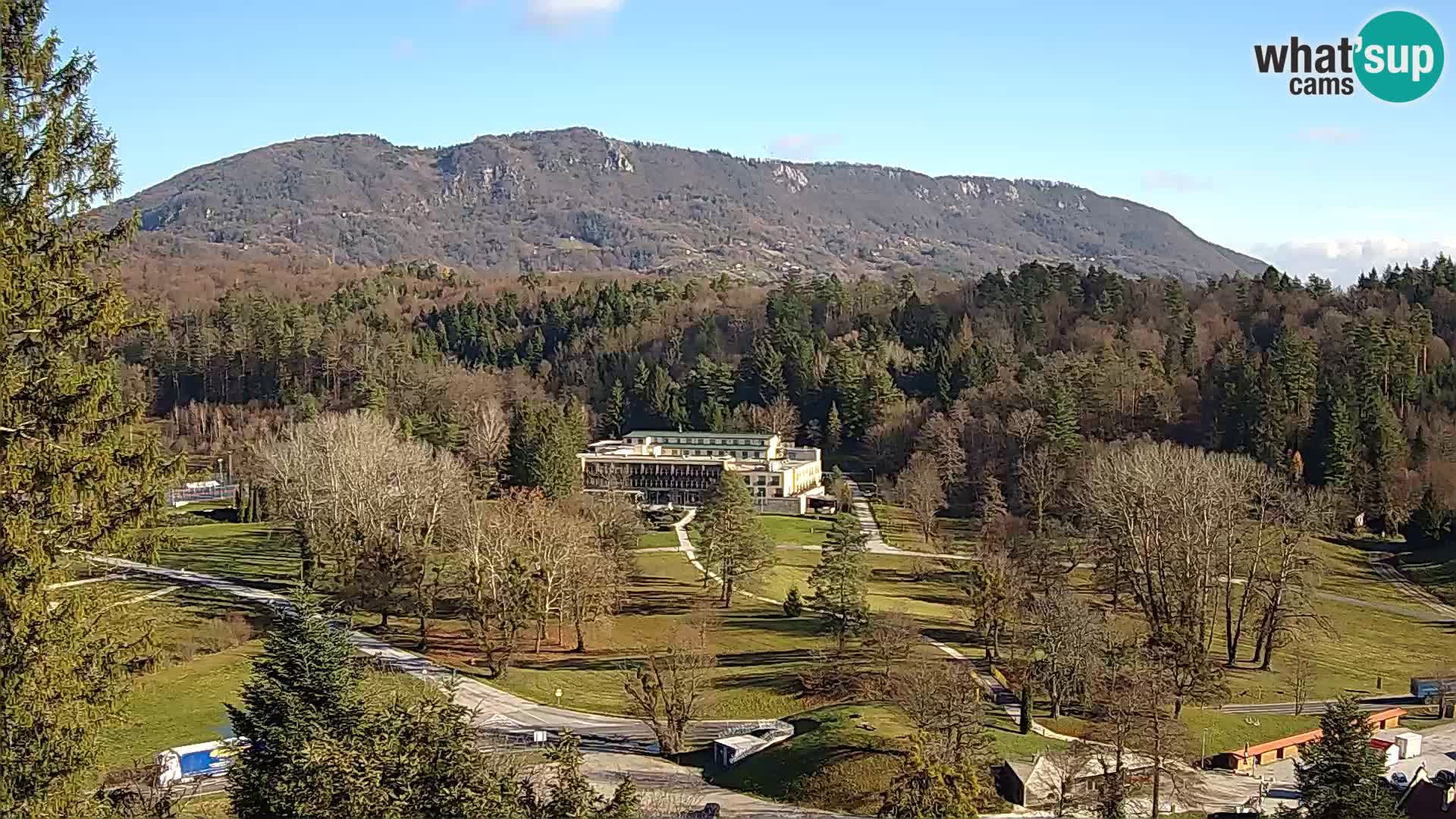 Trakošćan – Blick vom Schloss