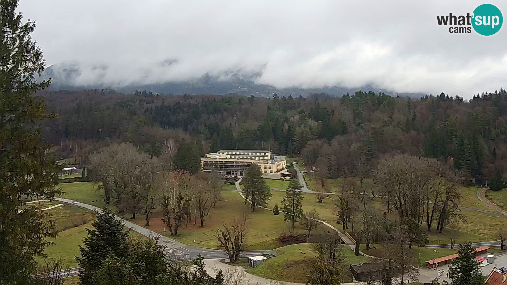 Trakošćan – Blick vom Schloss
