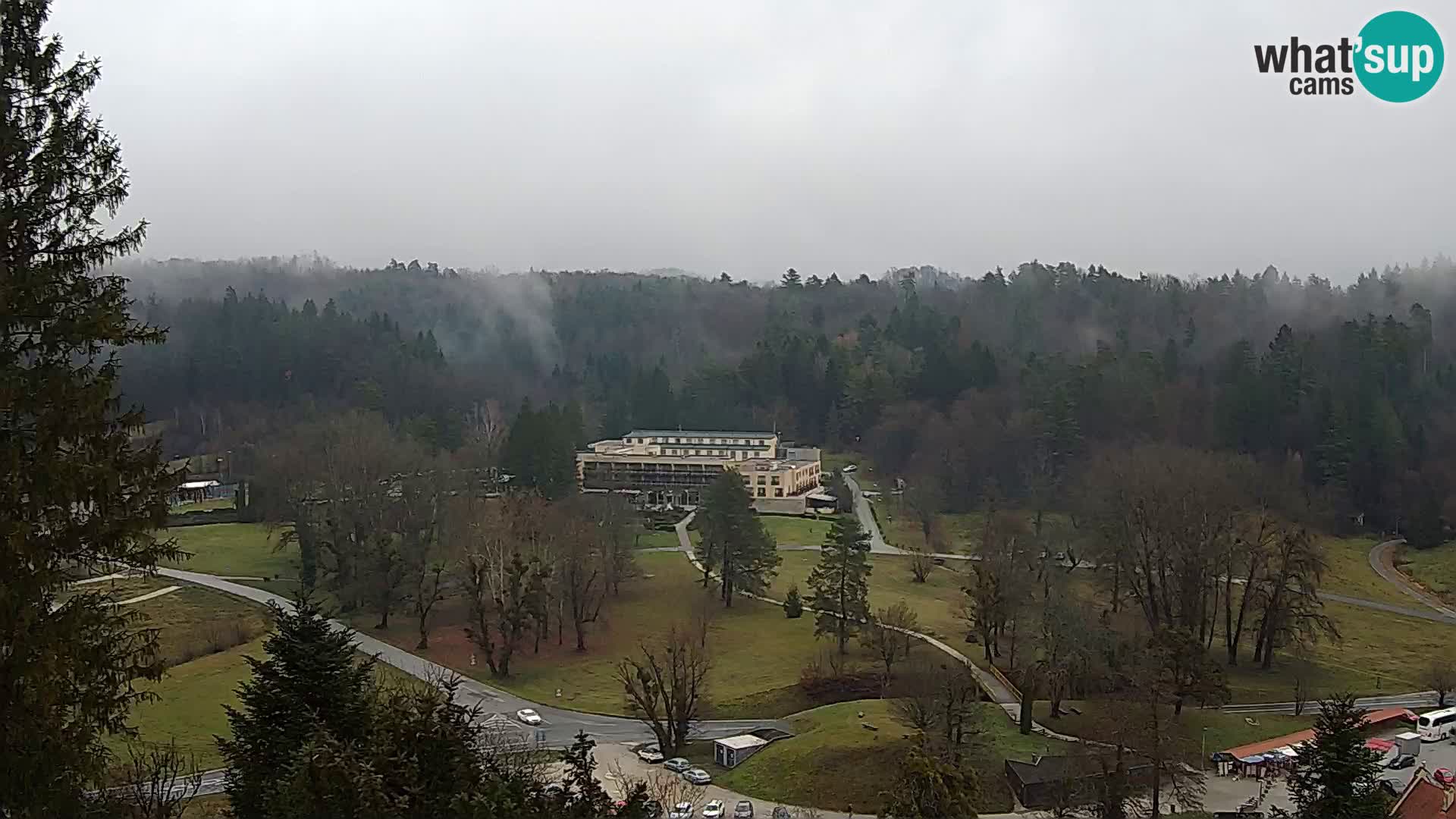 Trakošćan – Blick vom Schloss