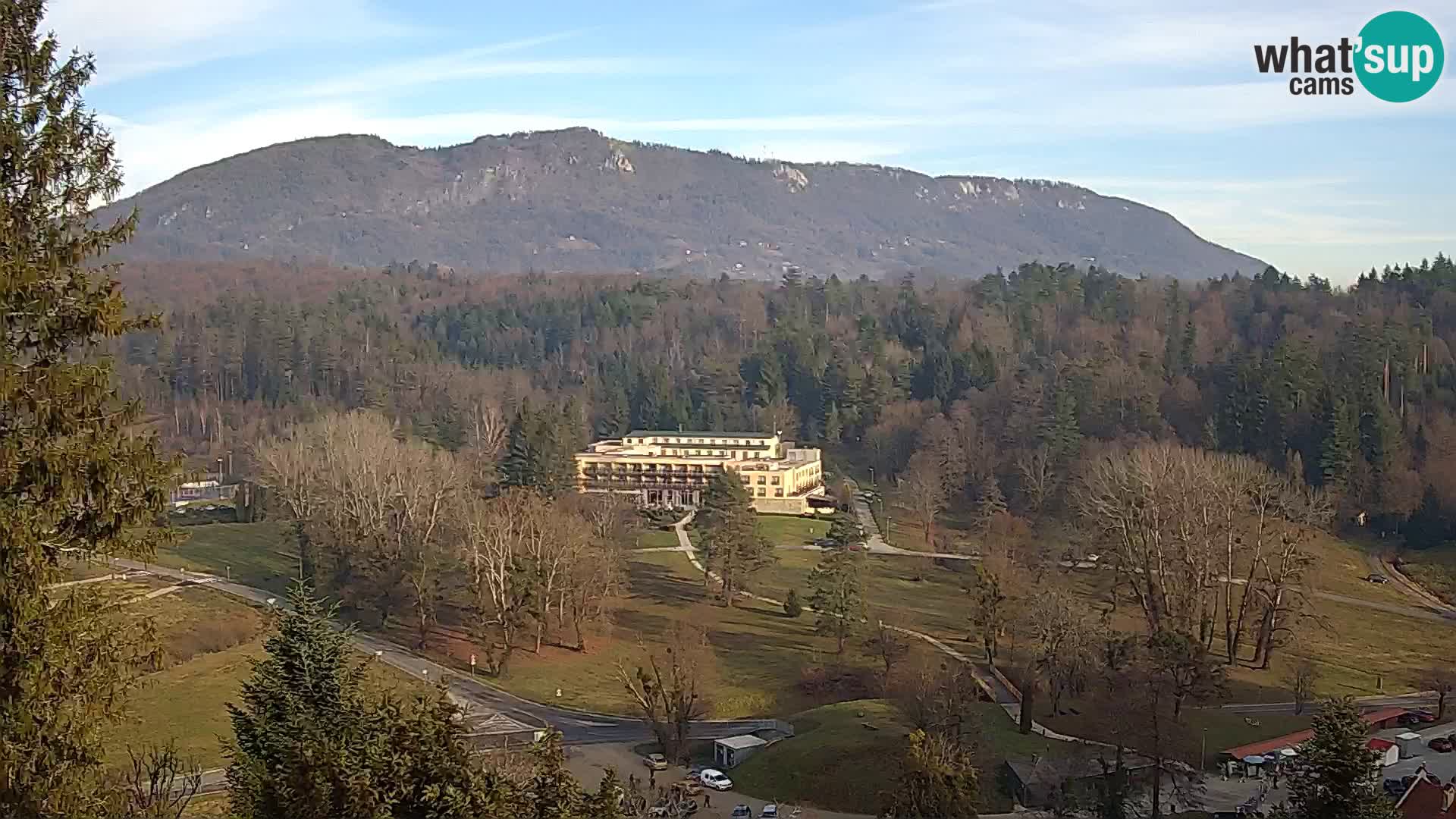 Trakošćan – Blick vom Schloss