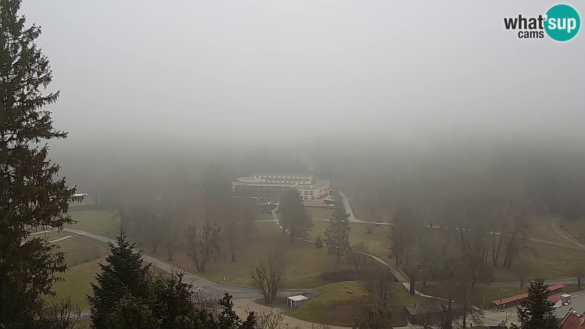 Trakošćan – Blick vom Schloss