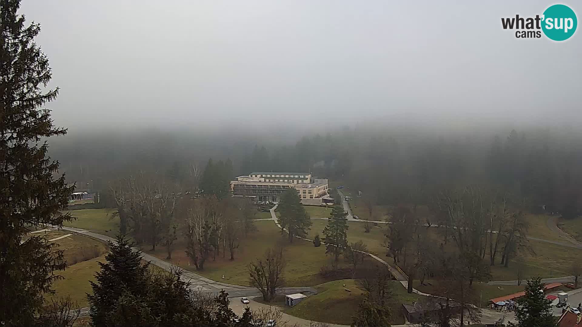 Trakošćan – Blick vom Schloss