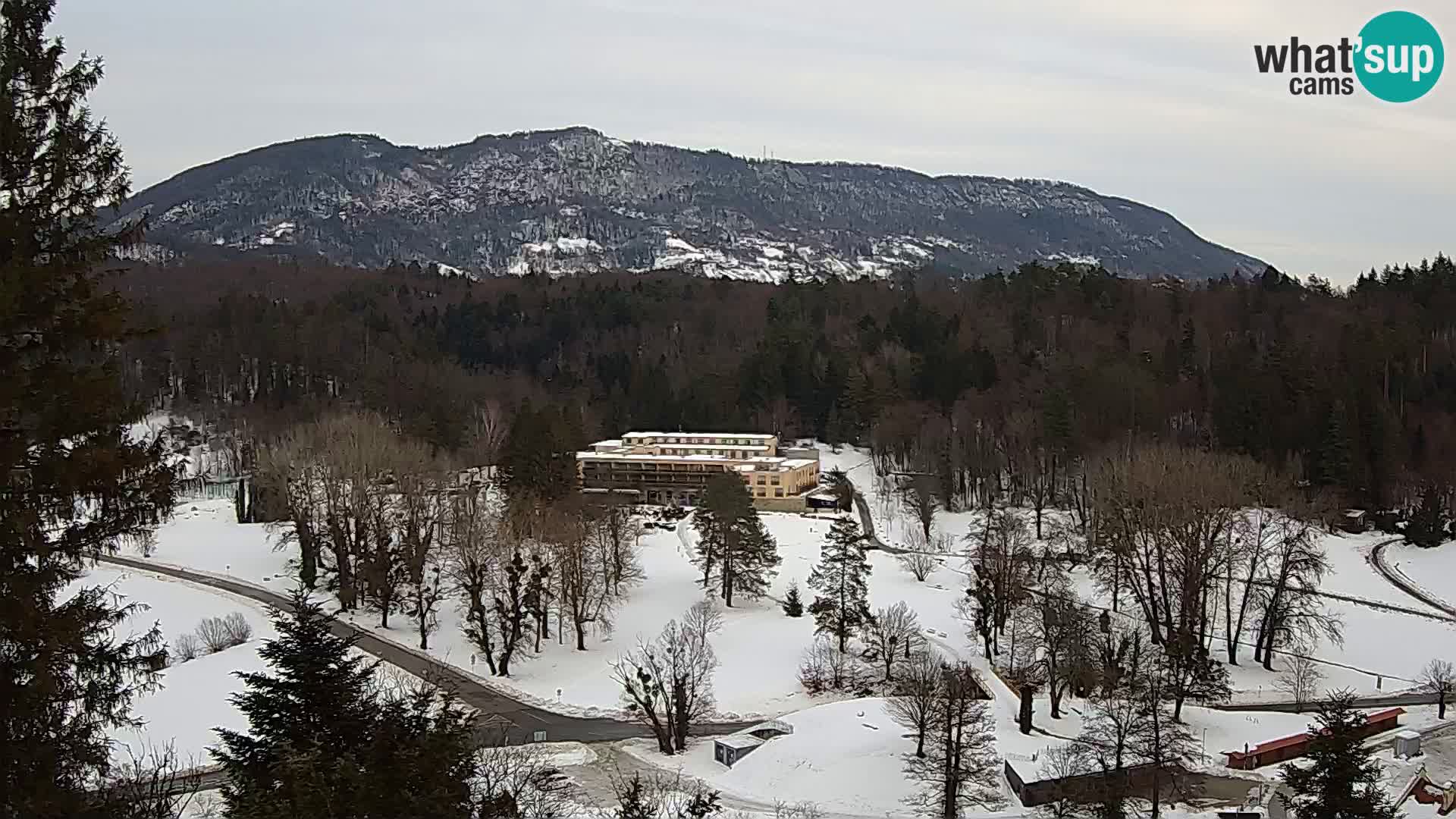 Trakošćan – Blick vom Schloss