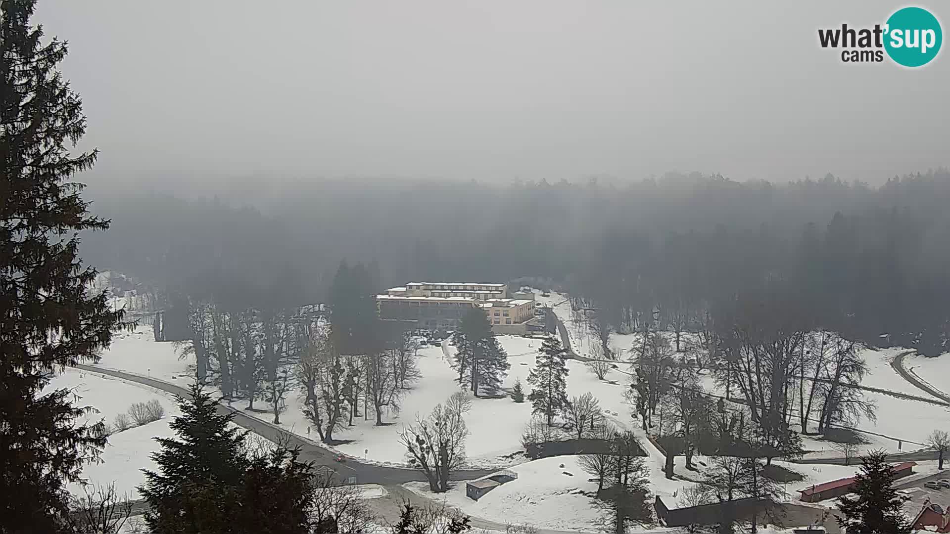 Trakošćan – Blick vom Schloss