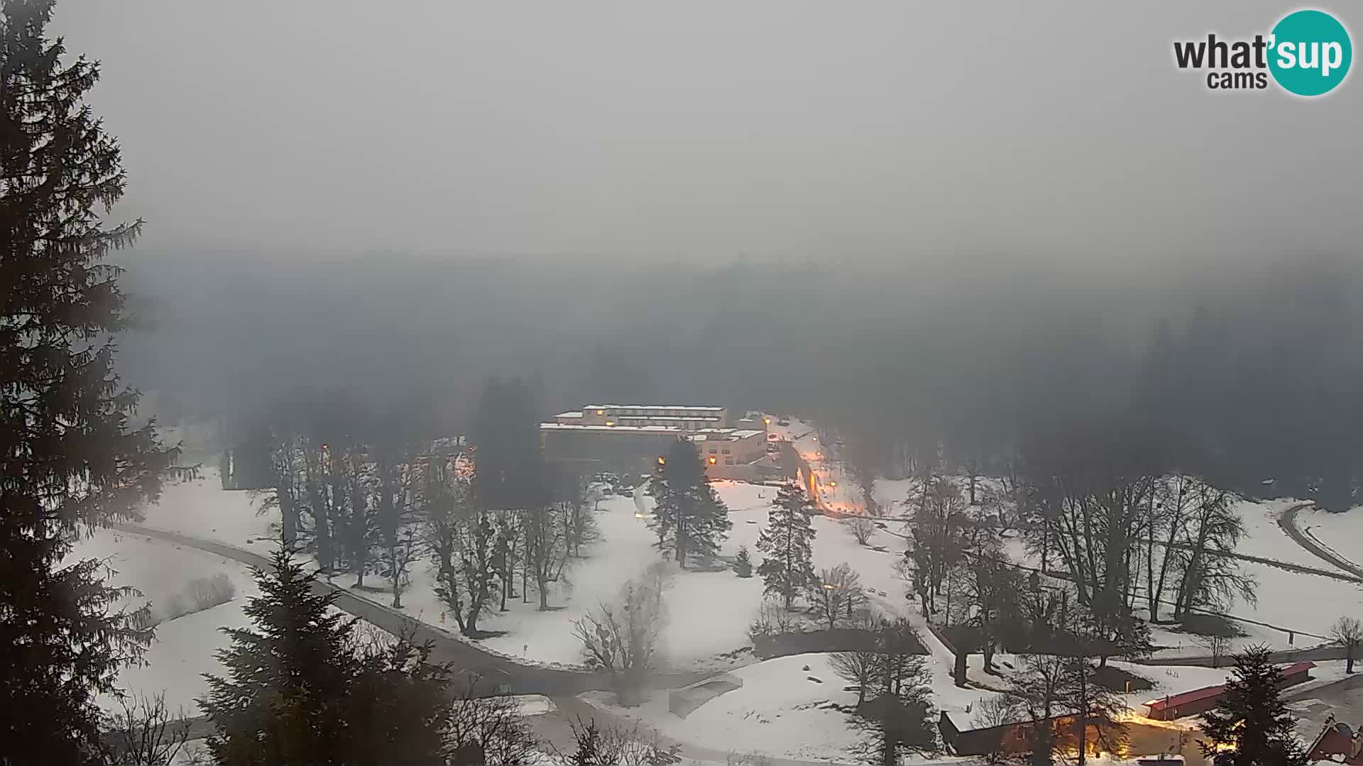 Trakošćan – Blick vom Schloss