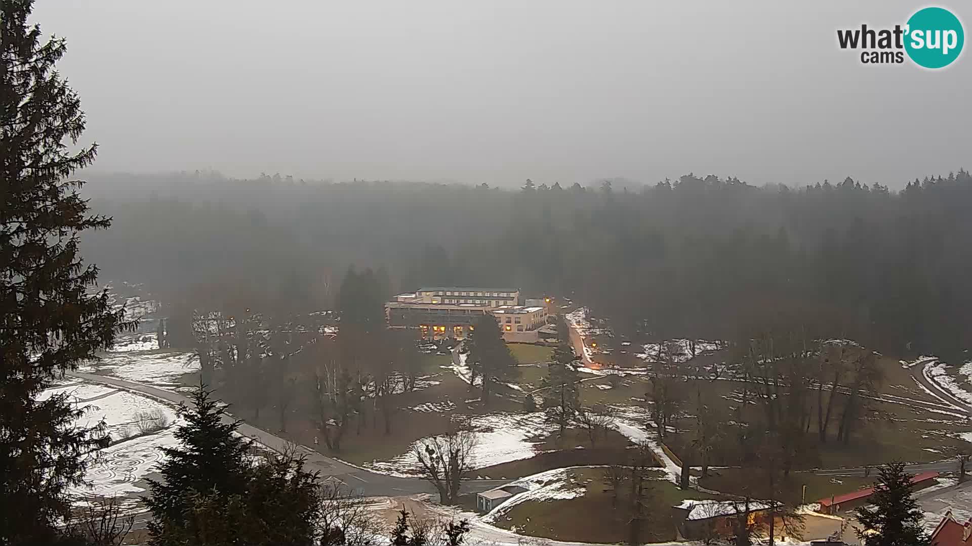 Trakošćan – Blick vom Schloss