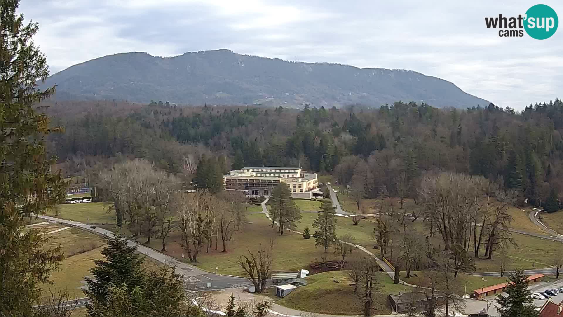 Trakošćan – Blick vom Schloss