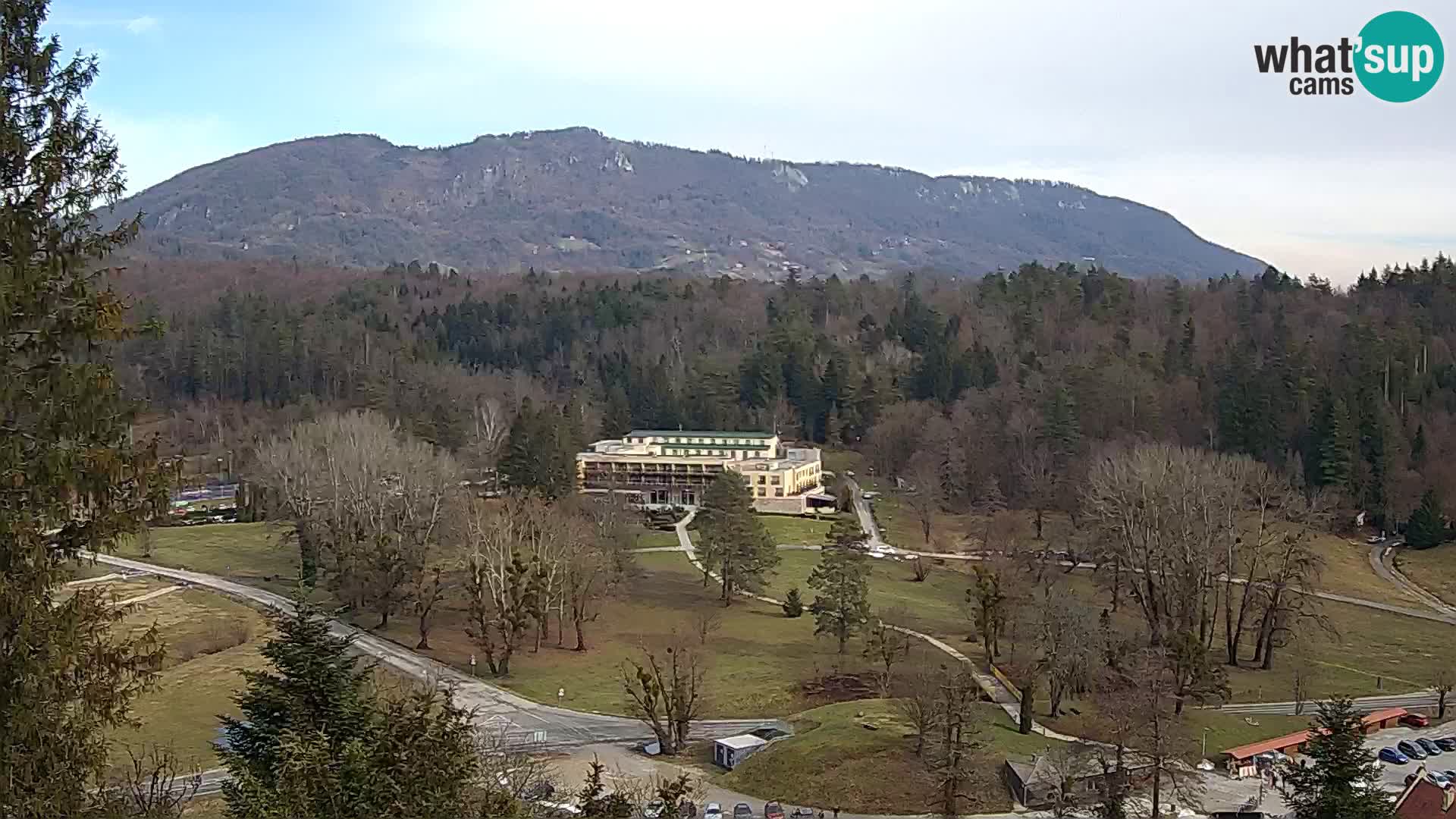 Trakošćan – Blick vom Schloss