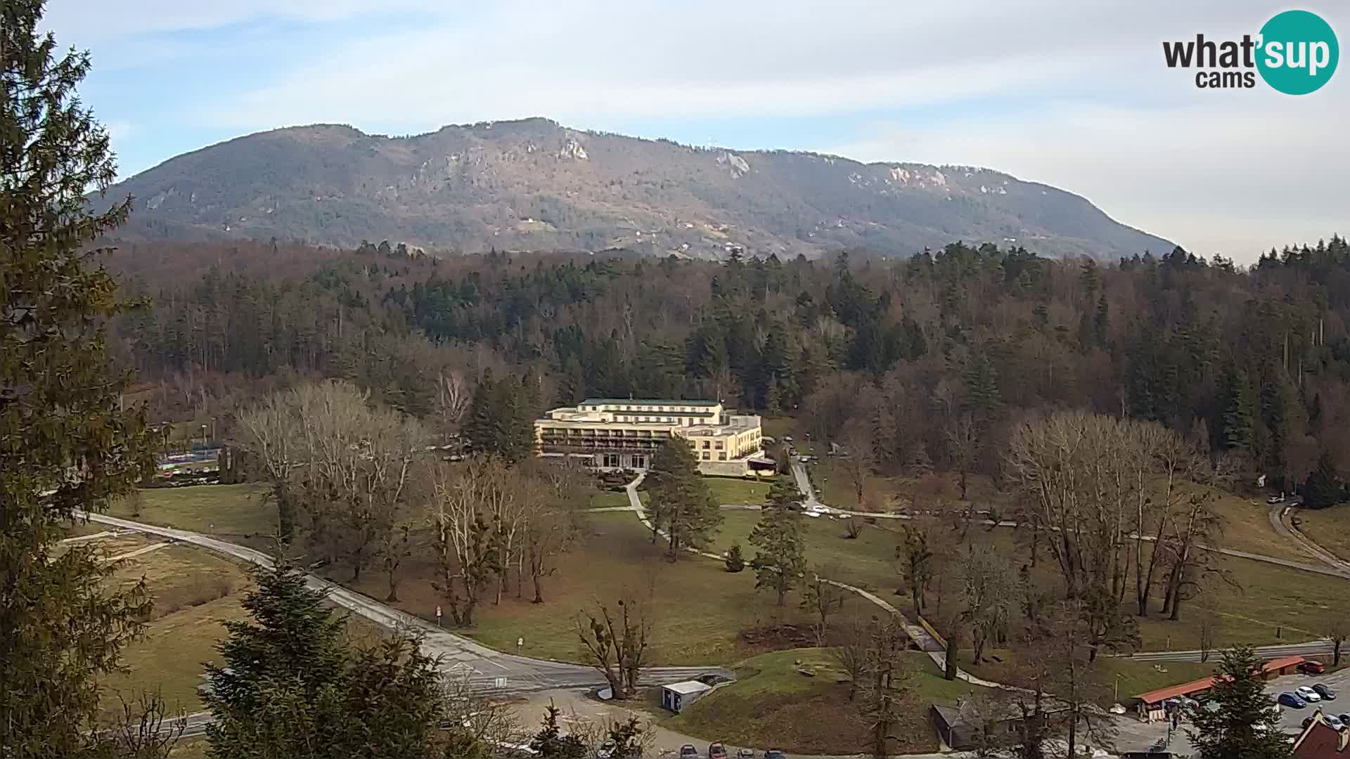 Trakošćan – Blick vom Schloss