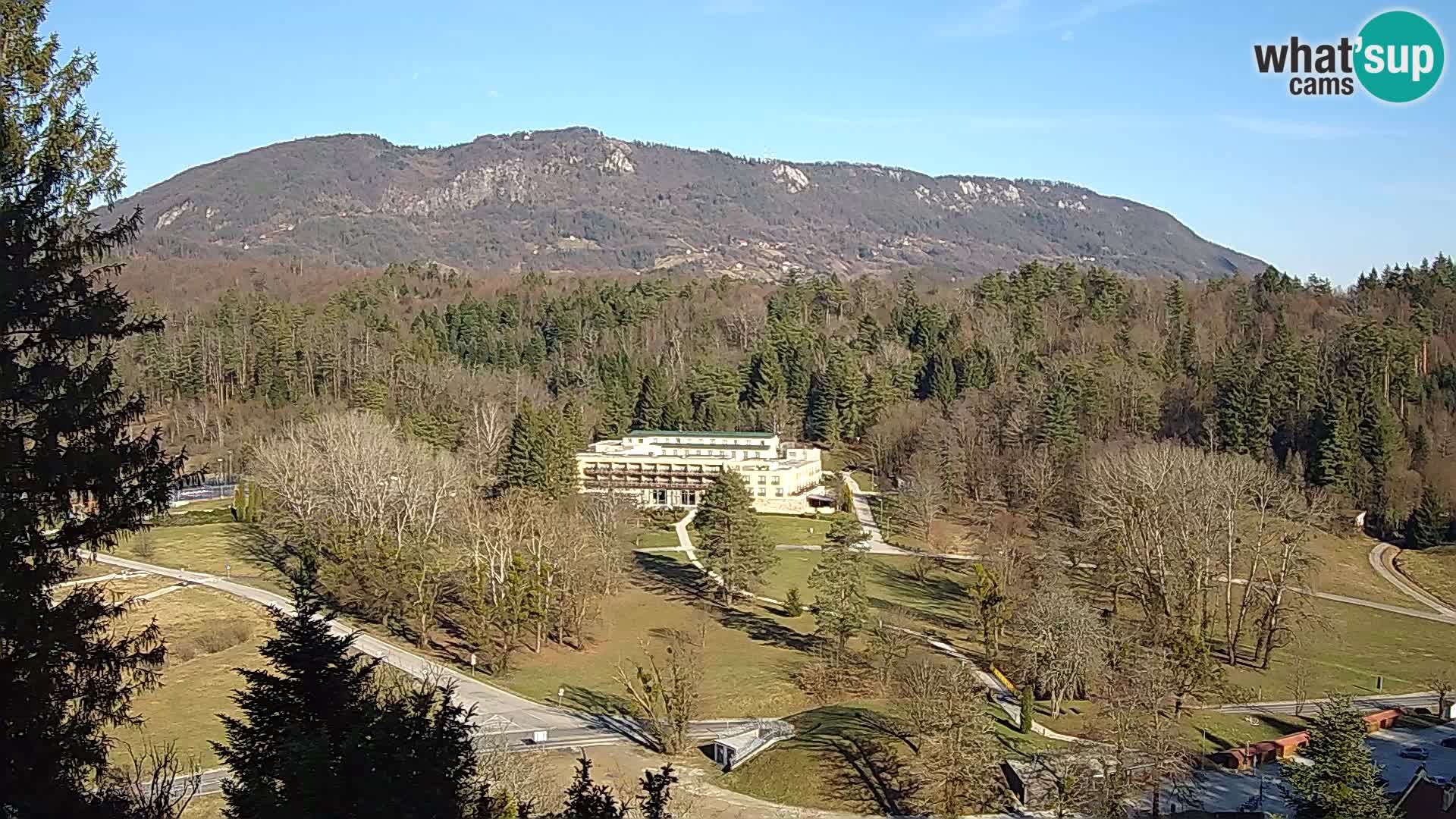 Trakošćan – Blick vom Schloss