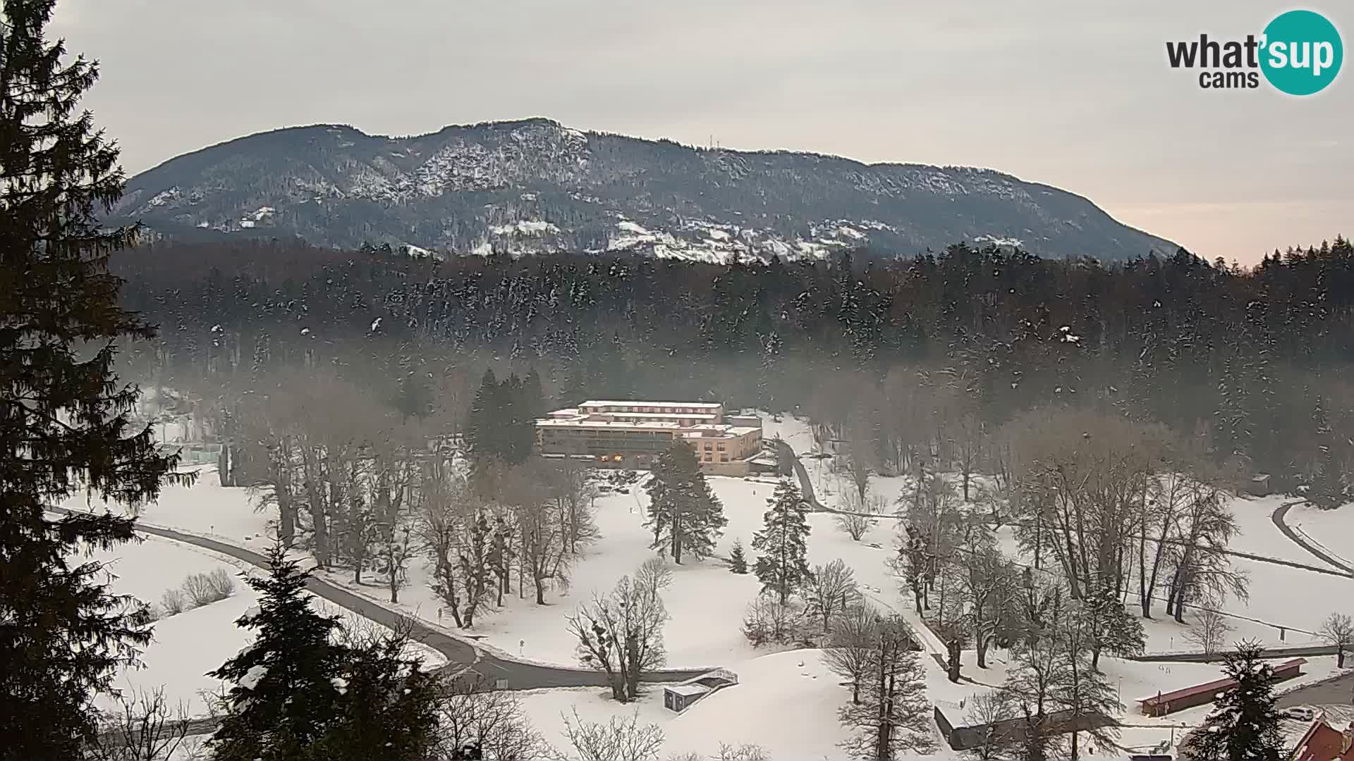 Trakošćan – Blick vom Schloss