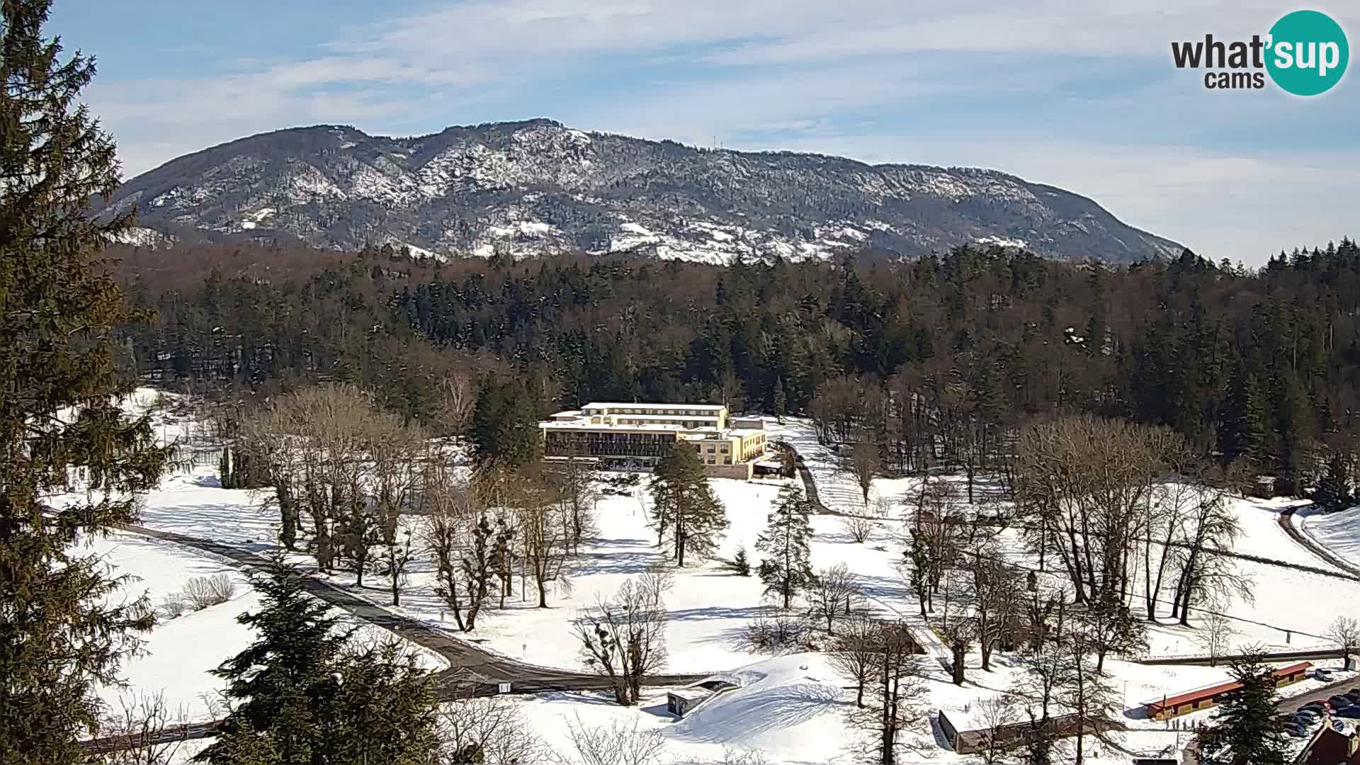 Trakošćan – Blick vom Schloss