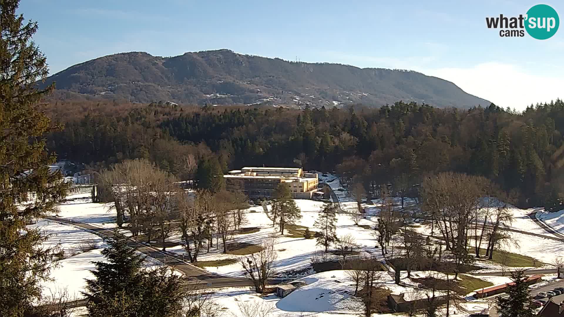 Trakošćan – Blick vom Schloss