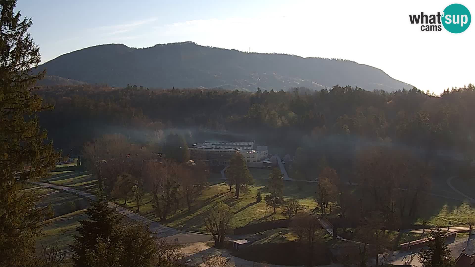 Trakošćan – Blick vom Schloss