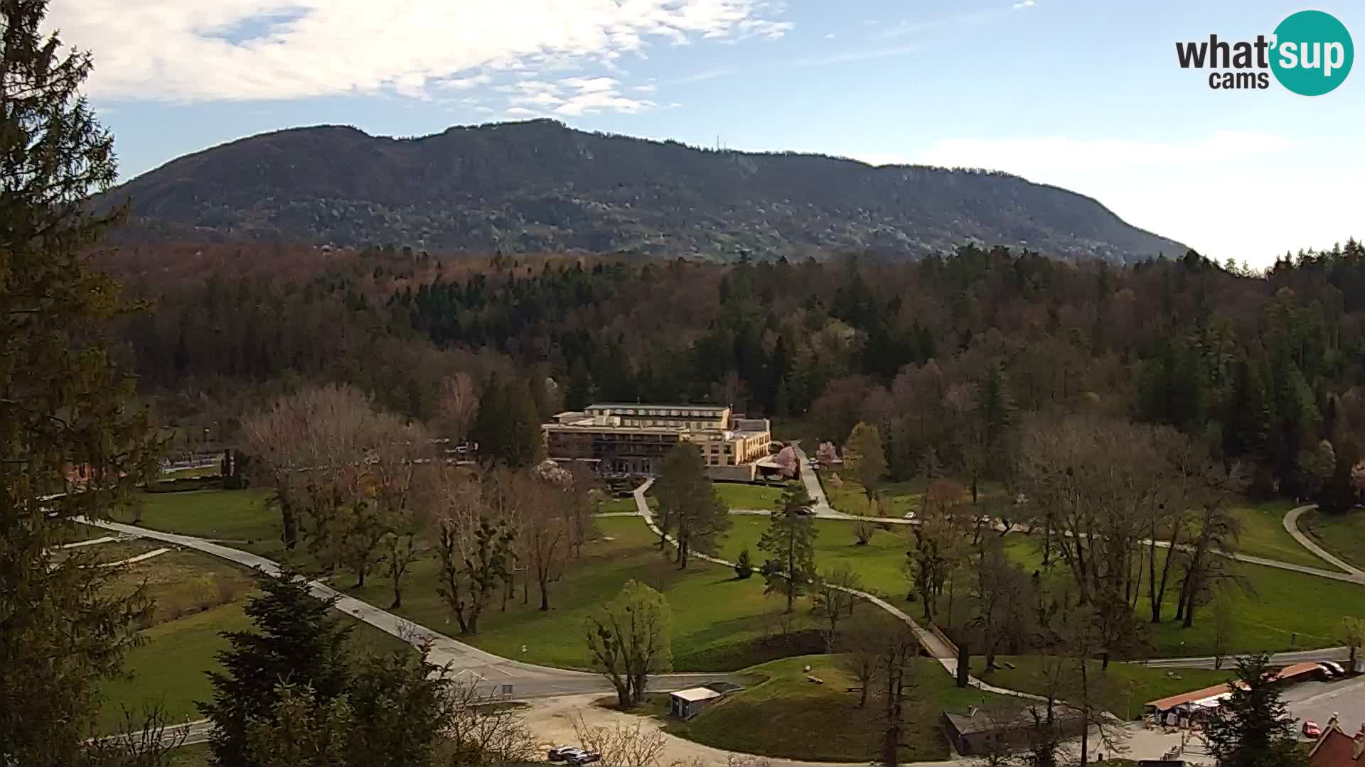 Trakošćan – Blick vom Schloss